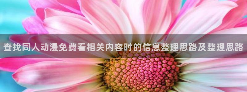 2026汗汗漫画大全：查找同人动漫免费看相关内容时的信息整理思路及整理思路配图