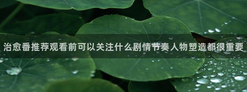 汗汗漫画目录:治愈番推荐观看前可以关注什么剧情节奏人物塑造都很重要配图