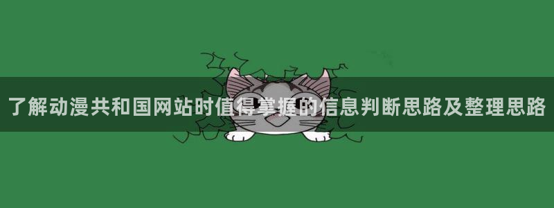 汗汗漫画连载作品大全:了解动漫共和国网站时值得掌握的信息判断思路及整理思路配图